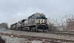 NS 4028 leads the stacks east.